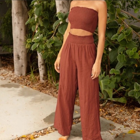 2 piece crop top pants set - Picture 2 of 14